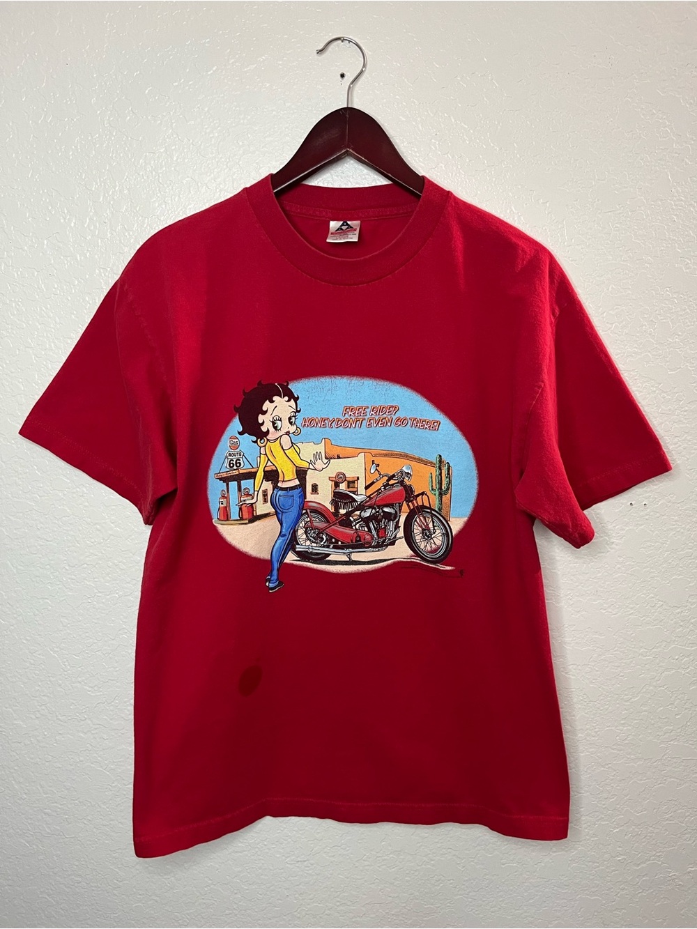 Vintage 2000 Betty Boop “Free Ride? Honey, Don’t Even Go There!” Tee Size Large